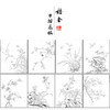 蒋廷锡工笔花鸟画白描底稿花卉虫草图册小品一套十二幅册页尺寸40*49厘米MT12 商品缩略图1