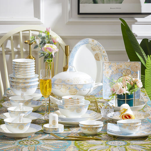 凰家骨瓷50头时光漫步套装 商品图0