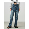 VIMAGE/纬漫纪春季新款时尚通勤休闲宽松百搭牛仔裤V1705322 商品缩略图0
