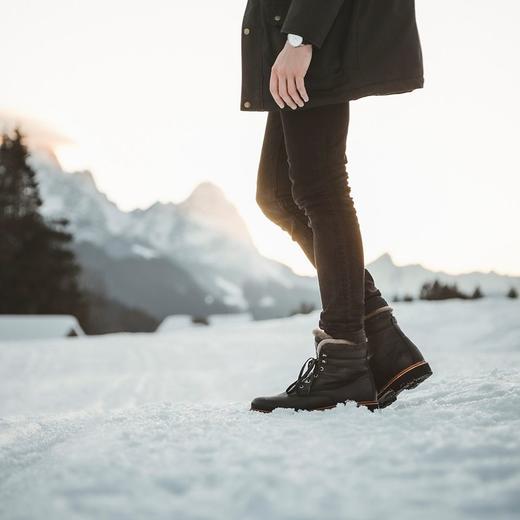 限时特价——西班牙原产羊毛款皮毛一体男士皮靴黑色PALC11(高品质纯天然羊毛内衬) 商品图4