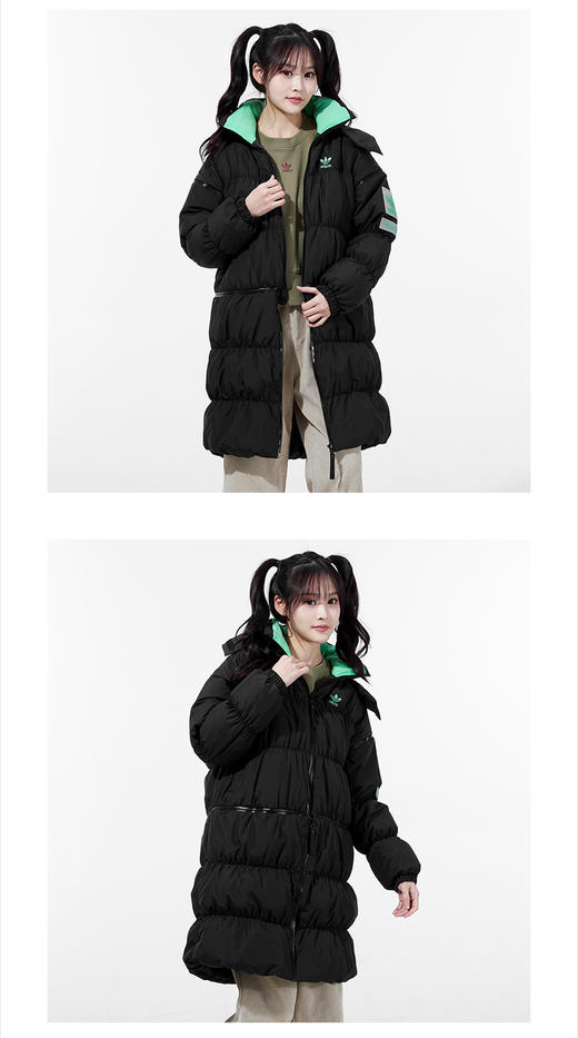 adidas阿迪达斯女羽绒服 2021冬季新品运动服户外出行保暖舒适休闲连帽羽绒服外套HF1581 商品图0