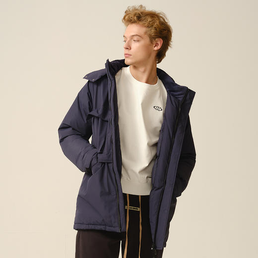 男女冬季新款羽绒服中长款加厚连帽保暖外套YR60471013 商品图4