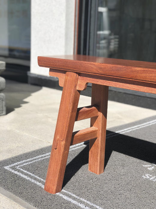 红桥红  家具严选  缅甸花梨（大果紫檀）【110大长板凳】 商品图3