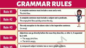 Basic Grammar Rules