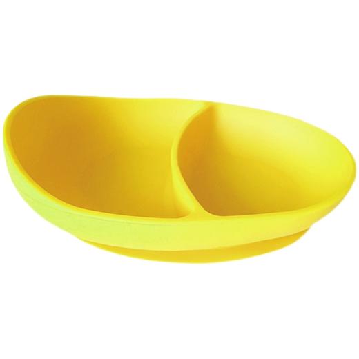 移护康老人自主进食辅助餐具食品级硅胶底部吸盘防滑防漏盘碟纯色 商品图4