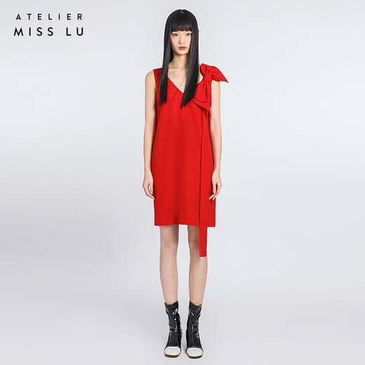 【Joyce 】蝴蝶结飘带设计礼服连衣裙/0000418 商品图0