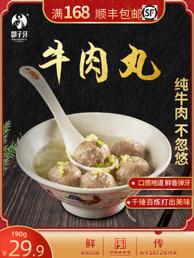 邵子牙贡丸鱼丸正宗手打潮汕潮州牛筋丸汕头火锅牛肉丸子