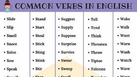 450+ Most Common English Verbs List