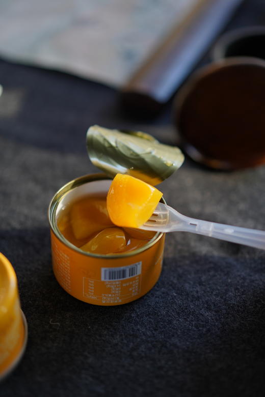 出口原味“黄金黄桃”小罐头 自然脱酸 脆爽肉感 商品图0