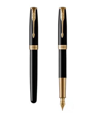 6F  PARKER  派克卓尔纯黑丽雅金夹墨水笔