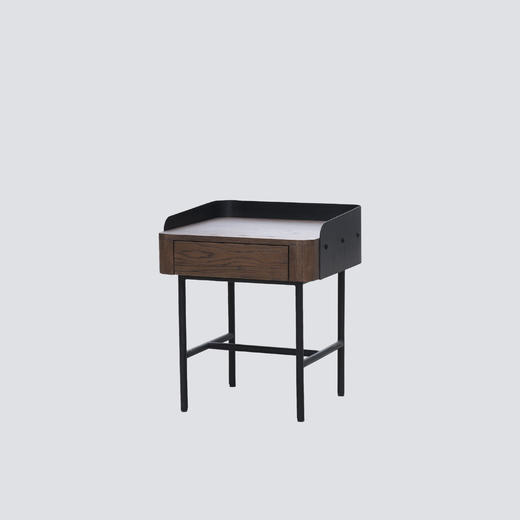 NS家居nsfurniture进口实木铁艺床头桌床头柜边柜边几NSSC-60072-NK系列 商品图1
