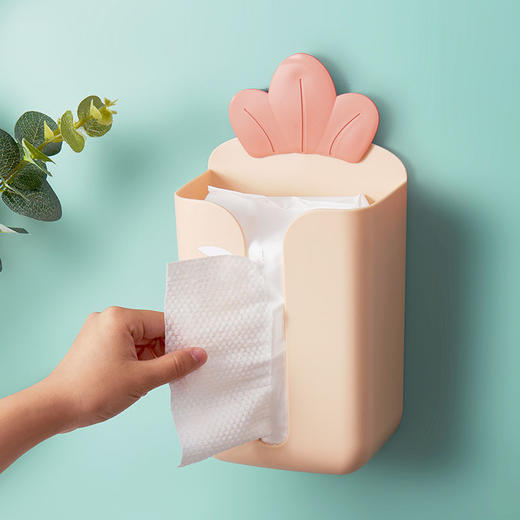 抽纸盒壁挂式家用客厅创意免打孔倒纸巾盒 商品图3