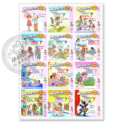 I Can Read 童书 漂亮的南希自然拼读12册 英文原版 Fancy Nancy's Fantastic Phonics 英语启蒙绘本 英文版进口书 商品图3