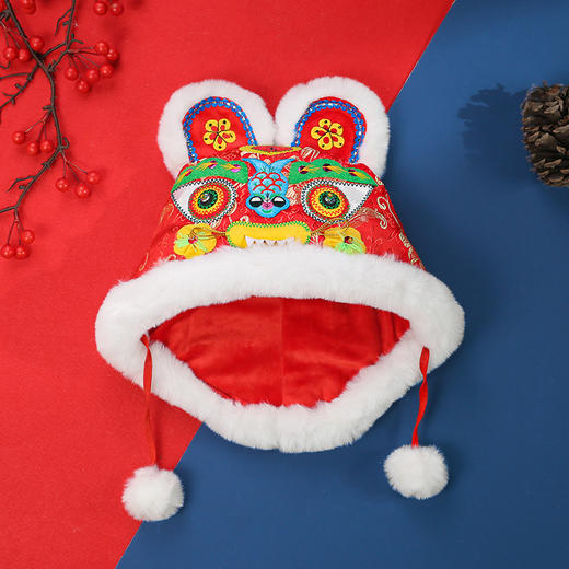 手艺人手工缝制宝宝虎头帽 商品图13