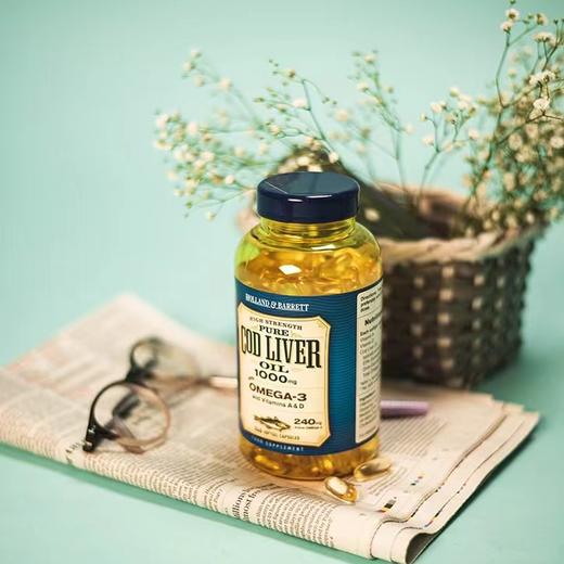 【同步英国专gui最新包装】英国H&B 240粒鳕鱼肝油鱼油 含Omega-3 商品图3