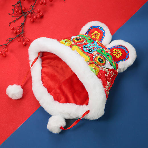 手艺人手工缝制宝宝虎头帽 商品图12