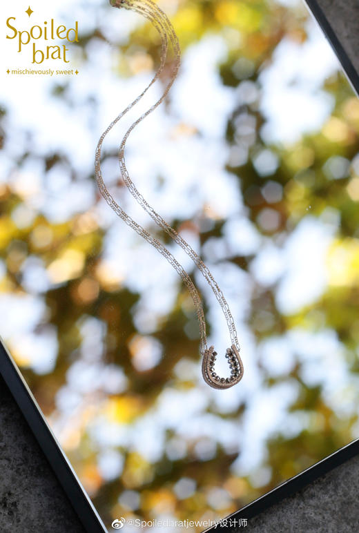 SpoiledBrat Jewelry 马蹄形铁矿石项链 商品图4