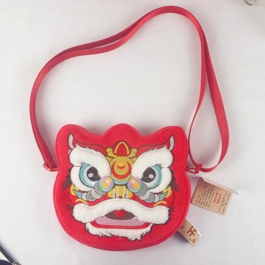 人气新年招财公仔毛绒零钱包醒狮貔貅招财红包收纳袋儿童斜挎包卡 商品图1