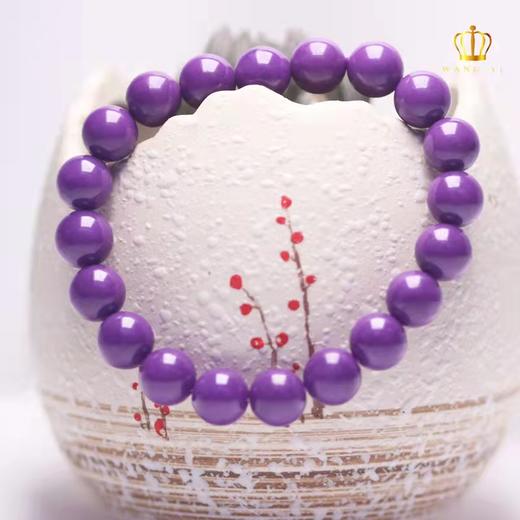 紫云母水晶手链手串 10mm 香芋紫圆润单圈水晶手串首饰饰品礼物 商品图4