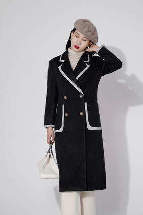 L1 臣禾西装领拼接撞色大口袋外套9203010277