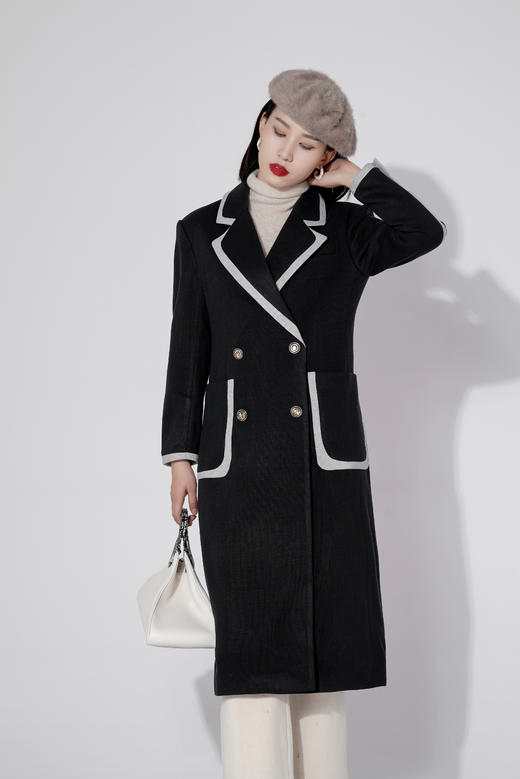 L1 臣禾西装领拼接撞色大口袋外套9203010277 商品图0