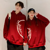 roora情侣装秋冬季法式炸街红色卫衣男连帽潮牌ins加绒春秋款外套 商品缩略图3