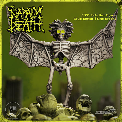 现货 Super7 死亡汽油弹 Napalm Death 乐队挂卡 系列1 Scum Demon 商品图0