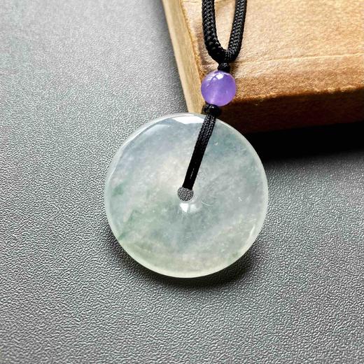 高冰种飘花翡翠大平安扣 商品图1