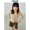 VIMAGE纬漫纪春季新款洋气复古喇叭袖修身针织衫上衣V1701302针织衫 商品缩略图3
