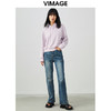 VIMAGE/纬漫纪春季新款时尚通勤休闲宽松百搭牛仔裤V1705322 商品缩略图1