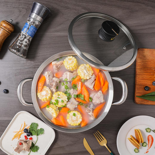 康巴赫第五代蜂窝不锈钢汤锅JQR 商品图2