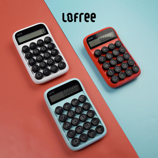 洛斐计算器糖豆小黄鸭玫瑰金圆点机械键盘计算机lofree可爱女时尚网红迷你会计办公专用蓝牙数字键 礼物文创 商品图2