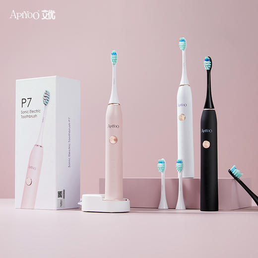 艾优成人电动牙刷 充电式男女美白声波震动自动P7文创产品 商品图1