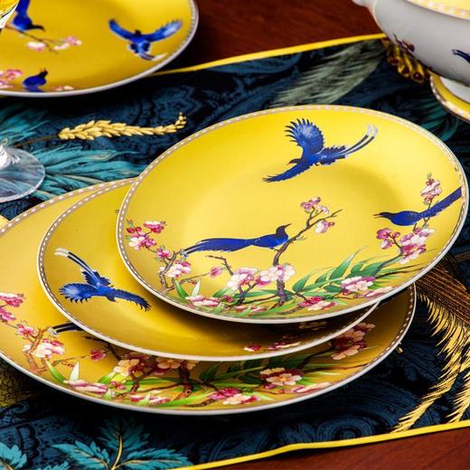 【喜上眉梢】景德镇陶瓷器餐具碗碟套装家用中式组合金边欧式骨瓷碗盘 商品图1