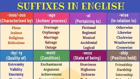 Learn 30+ Common Suffixes