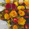 《三冬暖》圣诞节马蹄莲针垫玫瑰花束 商品缩略图2
