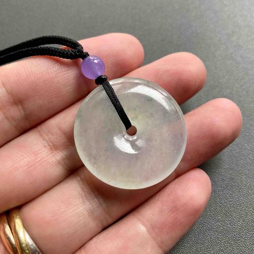 高冰种飘花翡翠大平安扣 商品图4