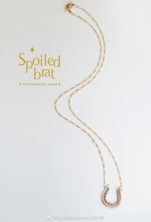 SpoiledBrat Jewelry 马蹄形铁矿石项链 商品图0