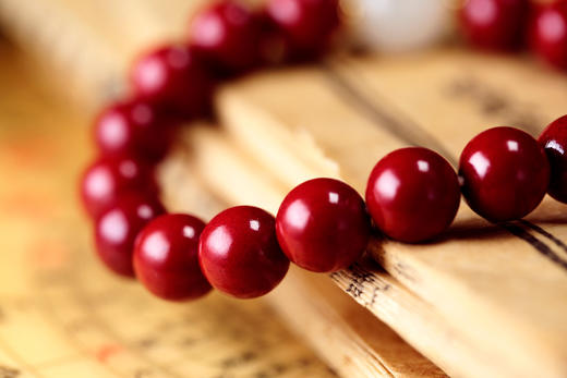 十二生肖，紫金砂羊脂白玉手珠，保真朱砂 商品图4