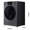 松下（Panasonic）（251952）XQG100-E10C 泡沫净技术 门窗自洁 10公斤滚筒洗衣机 深银色 商品缩略图0