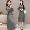 YWE  TYH215H06减龄气质加厚气质优雅长袖连衣裙 商品缩略图1