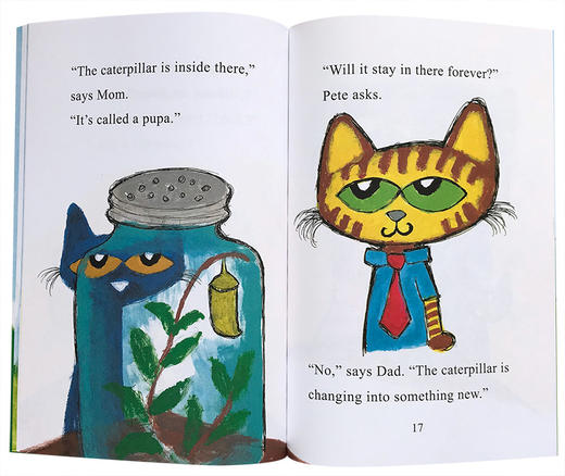 皮特猫和毛毛虫 英文原版绘本 Pete the Cat and the Cool Caterpillar I Can Read Level 1 幽默图画故事 英文版 进口书 商品图1