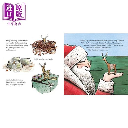【中商原版】Chris Naylor-Ballesteros Tiny Reindeer 小小驯鹿 圣诞节庆主题 儿童绘本 英文原版 温馨故事图画书 3-5岁 商品图4