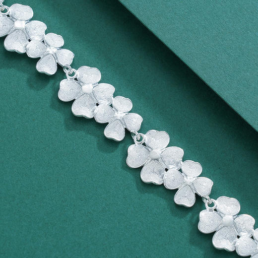 子佩集S990银【婆婆纳】手链【QFSL003】花丝2112 商品图4