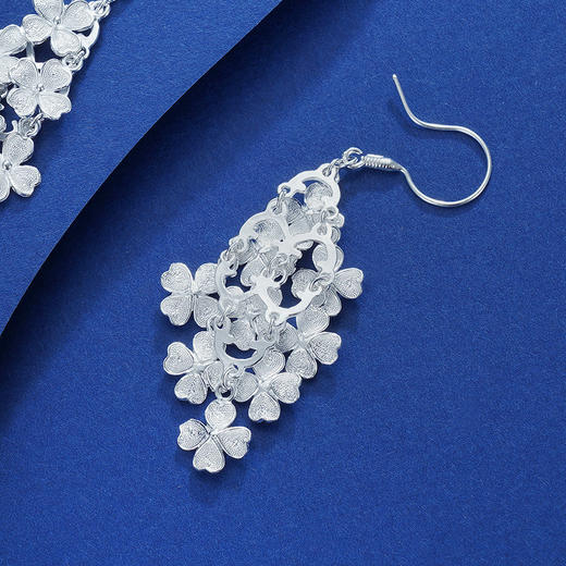 子佩集S990银【凌摇】耳环【QFES015】花丝2111 商品图6
