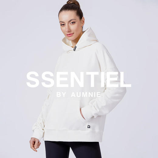 【AUMNIE】宽松褶皱T台连帽上衣 RUCHED RUNWAY HOODIE 商品图2