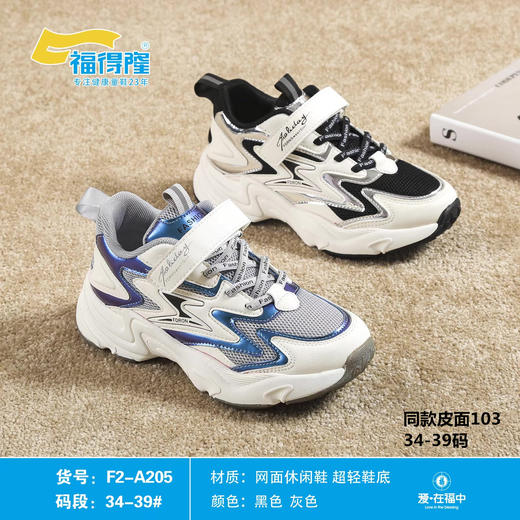 福得隆春季新款双网205  28-33 34-39码 (同款皮面103  28-33  34-39码） 商品图0