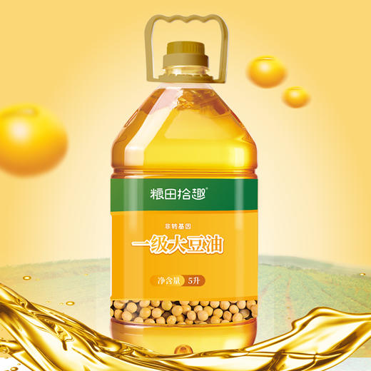 （乡村振兴商品）粮田拾趣一级大豆油（非转） 5L 商品图1