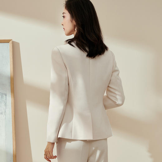 米思阳气质小西装女2026春季新款时尚通勤OL修身显瘦职场外套2359 商品图3