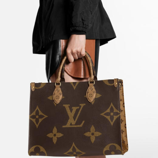 【预定款】路易·威登 LOUIS VUITTON  OnTheGo MM 托特包 通勤包 经典老花配色 中号 手提单肩/肩挎包 M45321 商品图5